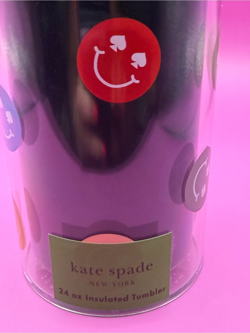 kate spade New York Smiley 24 oz Tumbler with Straw - Picture 2 of 4
